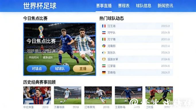 世界杯全球比分直播平台，带来赛事体验